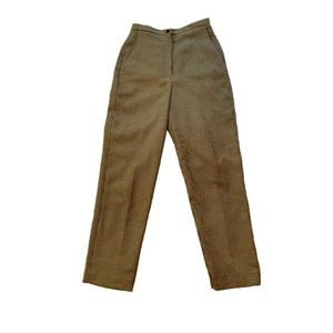 Vintage Bill Blass Brown Houndstooth Trousers